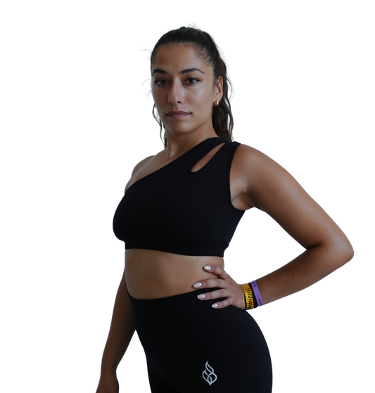 Muse – One-Shoulder Performance Crop Top